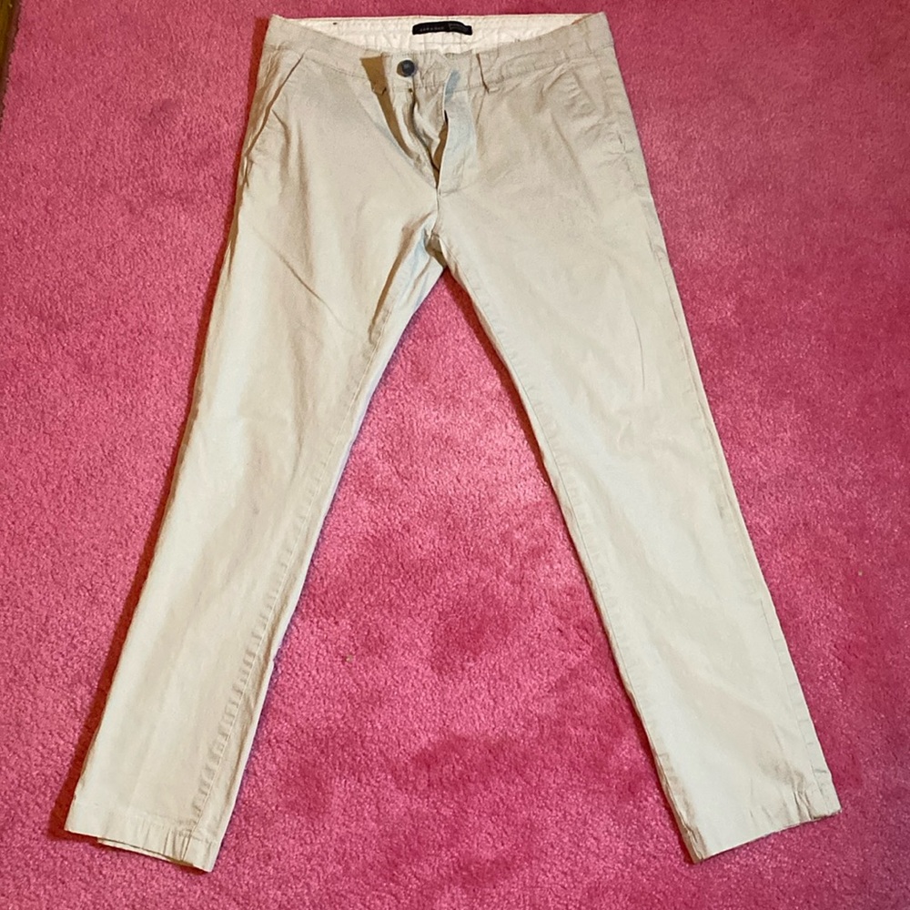 ZARA MAN vanilla slacks